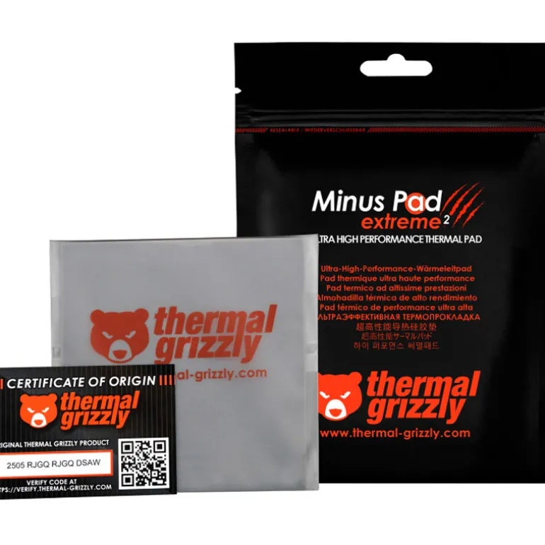 Almohadilla Térmica Thermal Grizzly Minus Pad Extreme 2 100 x 100 x 1,5 mm