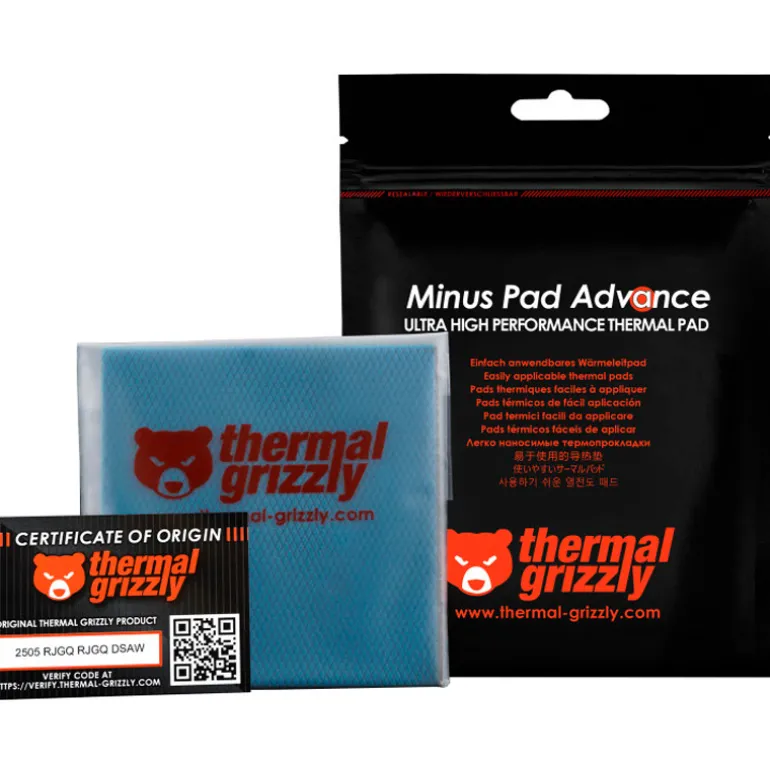 Almohadilla Térmica Thermal Grizzly Minus Pad Advance 100 x 100 x 1,5 mm 2u