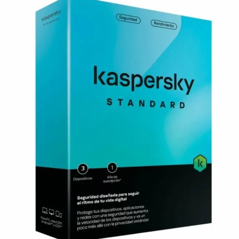 Antivirus Kaspersky Standard 3 Dispositivos 1 Año