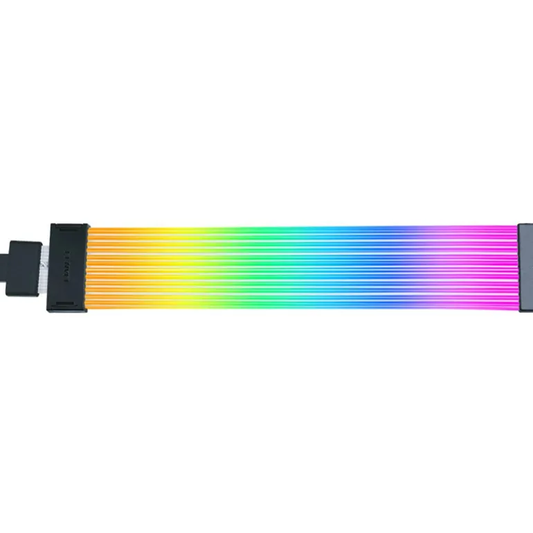 Cable Extensión Lian Li Strimer Wireless ARGB PW16-121W 12 + 4 Pines Para GPU Blanco