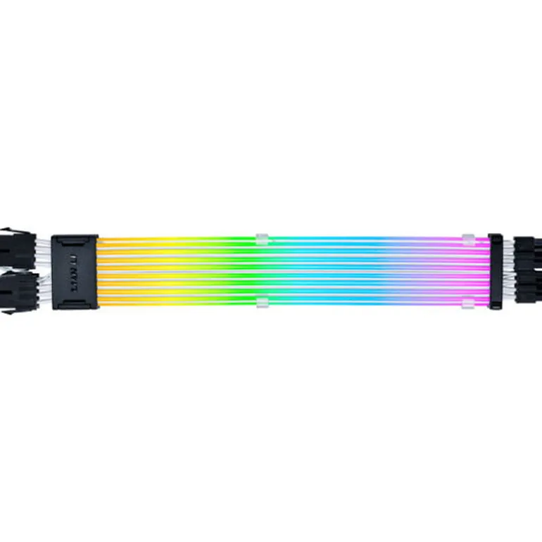 Cable Extensión Lian Li Strimer Wireless ARGB 2 x 8 Pines Para CPU Blanco