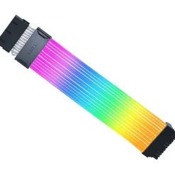Cable Extensión Lian Li Strimer Wireless ARGB PW24-1W-T 24 Pines Para Placa Base Blanco + Controlador