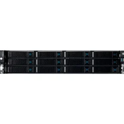 Caja Rack UNYKach HSW6212 Hot Swap 19" 2U 12 Bahías Plata