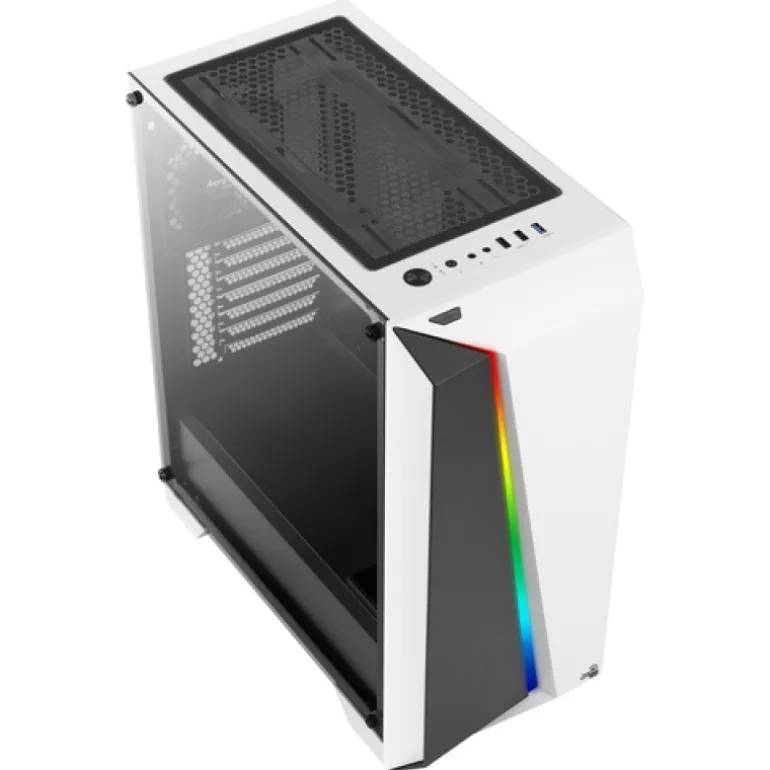 Caja/Torre Aerocool Cylon Pro Cristal Templado Blanco