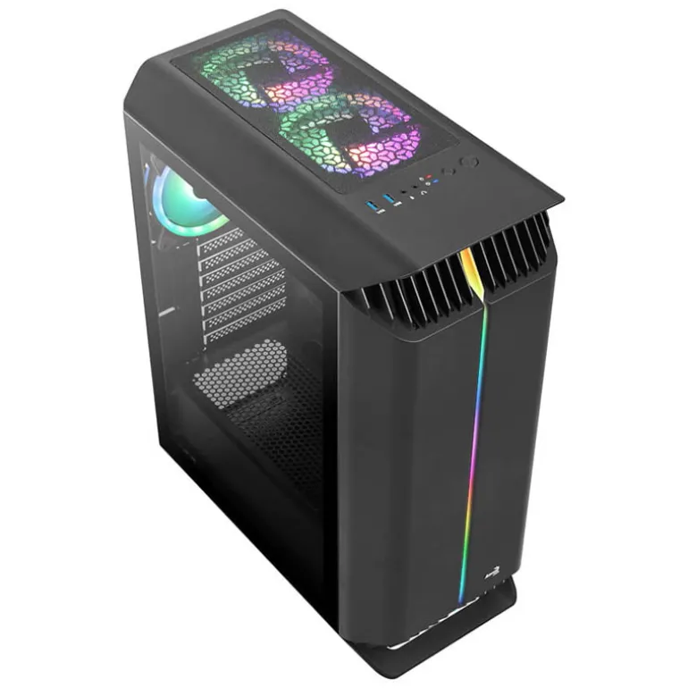 Caja/Torre Aerocool Gladiator Duo ARGB Negro