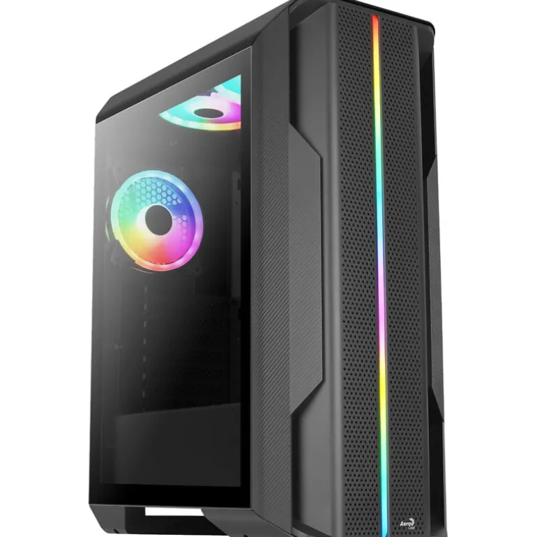 Caja/Torre Aerocool Splinter Duo ARGB Negro