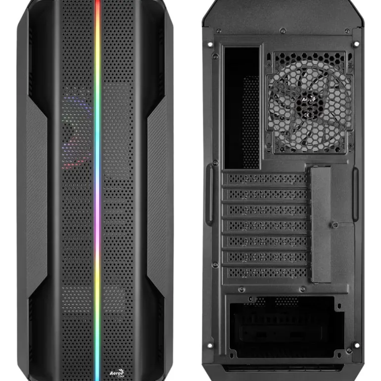 Caja/Torre Aerocool Splinter Duo ARGB Negro