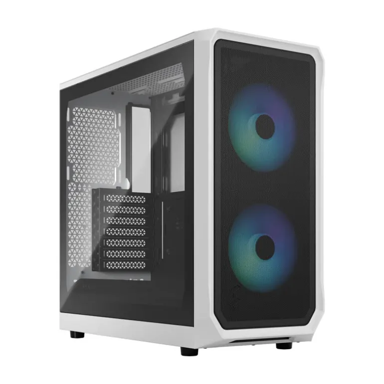 Caja/Torre Fractal Focus 2 RGB TG Blanco