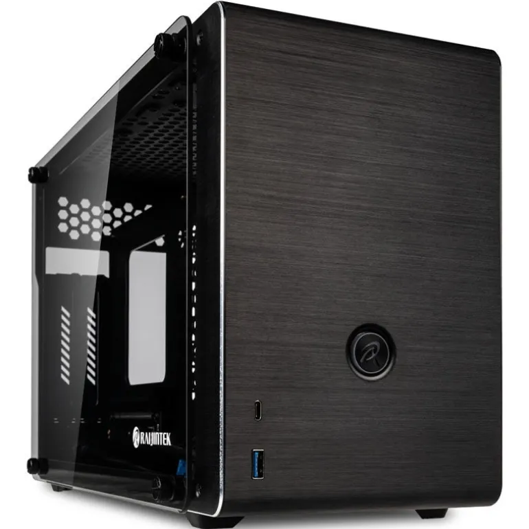Caja/Torre Raijintek Ophion Cristal Templado Negro