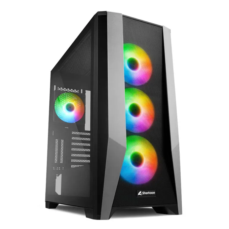 Caja/Torre Sharkoon TG7M Negro