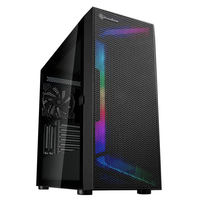 Caja/Torre SilverStone Seta H1 Mesh ARGB Negro