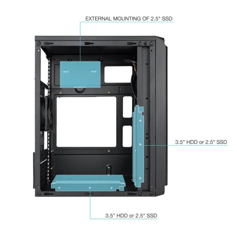 Caja/Torre Tooq TQC-4702U3C-B Negro