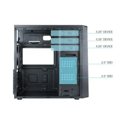 Caja/Torre Tooq TQC-5701U3C-B Negro