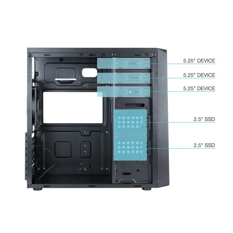 Caja/Torre Tooq TQC-5701U3C-B Negro