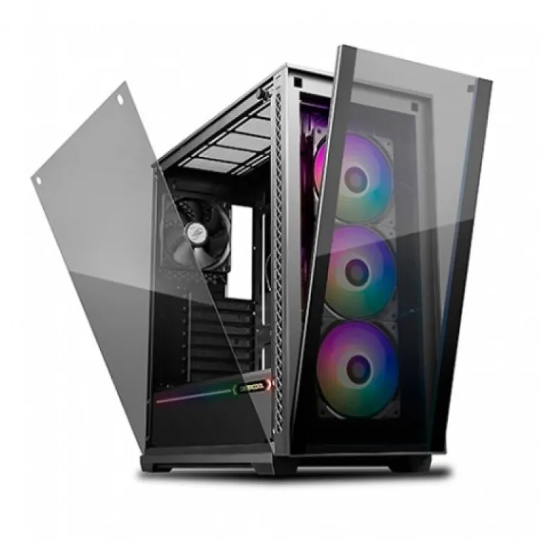 DeepCool Matrexx 70 ADD-RGB 3F Cristal Templado / Negro - Caja/Torre