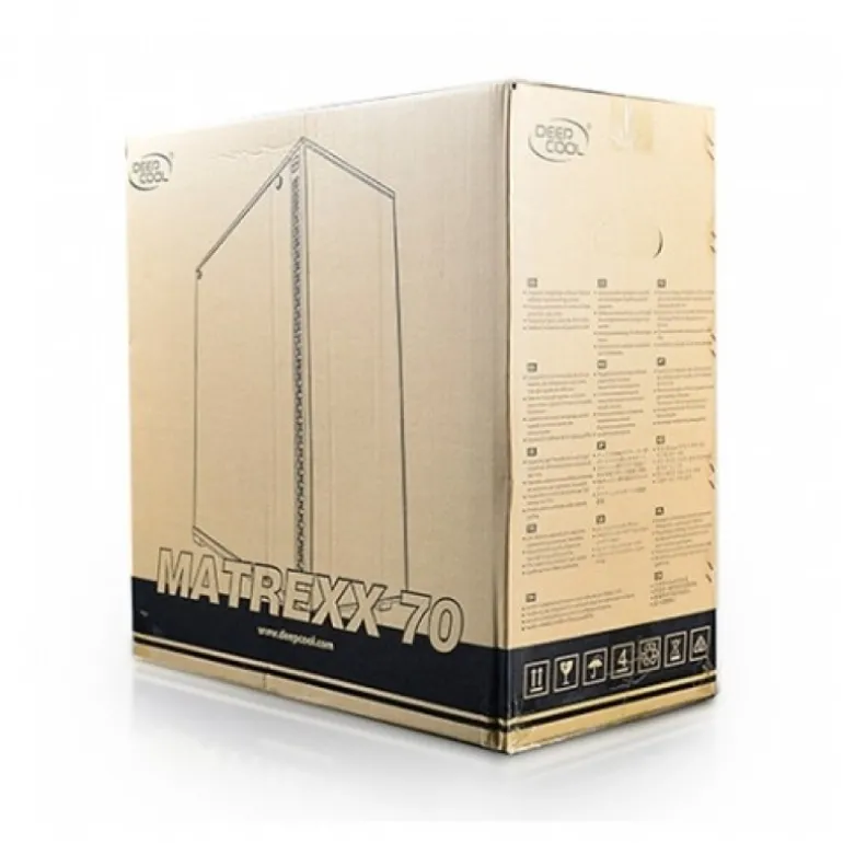 DeepCool Matrexx 70 ADD-RGB 3F Cristal Templado / Negro - Caja/Torre