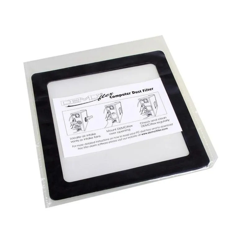 DEMCiflex Anti Polvo 14 cm Negro/Blanco - Filtro Magnético