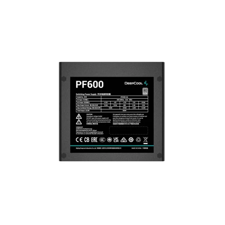 Fuente/PSU DeepCool PF600 80 Plus White 600W
