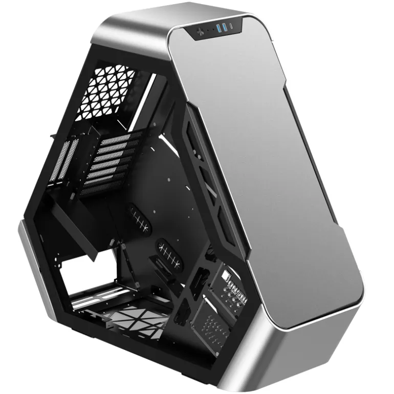 Jonsbo TR03-A Silver Cristal Templado - Caja/Torre