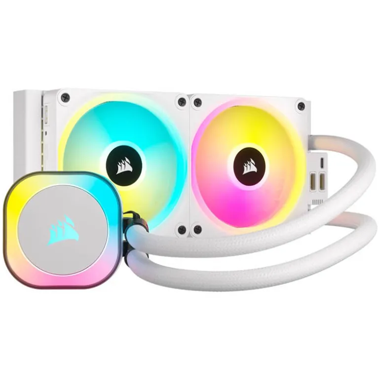 Kit Refrigeración Líquida Corsair iCUE LINK H100i RGB 240 Blanco