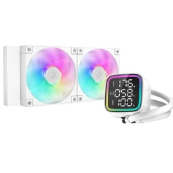 Kit Refrigeración Líquida DeepCool LD240 ARGB 240mm LCD Blanco