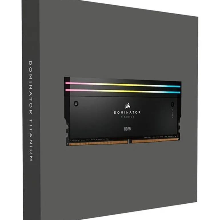Memoria DDR5 Corsair Dominator Titanium RGB 64GB 2x32GB 6000MHz CL30 XMP Negro