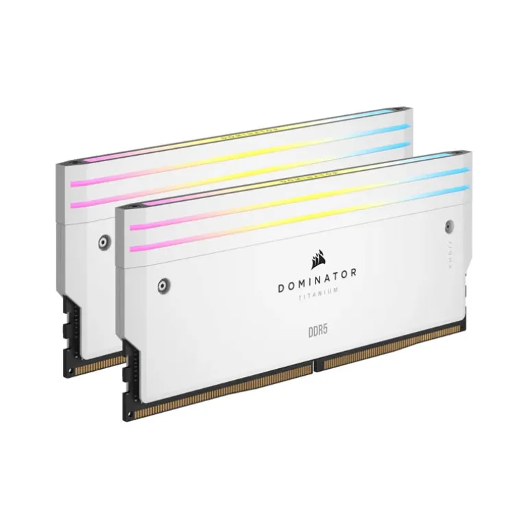 Memoria DDR5 Corsair Dominator Titanium 32GB 2x16GB 7000MHz CL34 XMP 3.0 Blanco