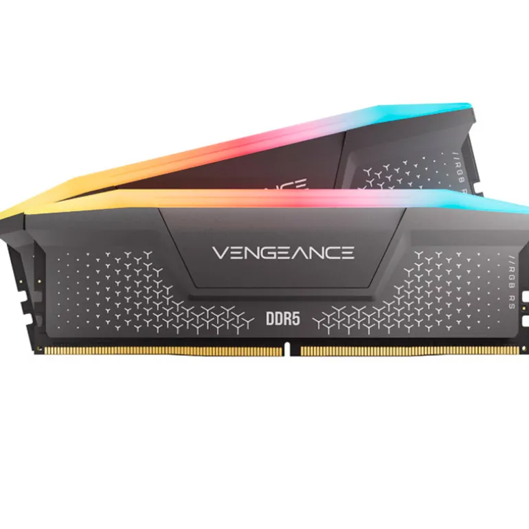 Memoria DDR5 Corsair Vengeance RGB RS 32GB 2x16GB 5200MHz CL40 EXPO-XMP Gris