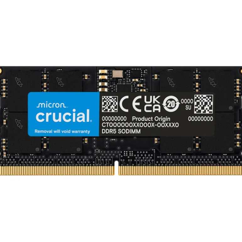 Memoria DDR5 Crucial 8GB 1x8GB 5600MHz CL46 SoDIMM Tray