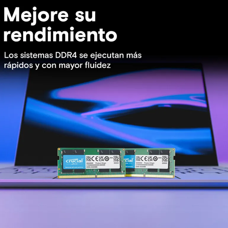 Memoria DDR4 Crucial 16GB 2x8GB 3200MHz CL22 SoDIMM