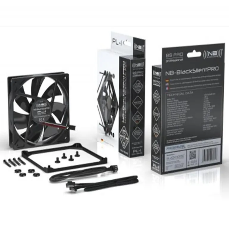 Noiseblocker BlackSilent PRO PL1 - Ventilador 12 cm