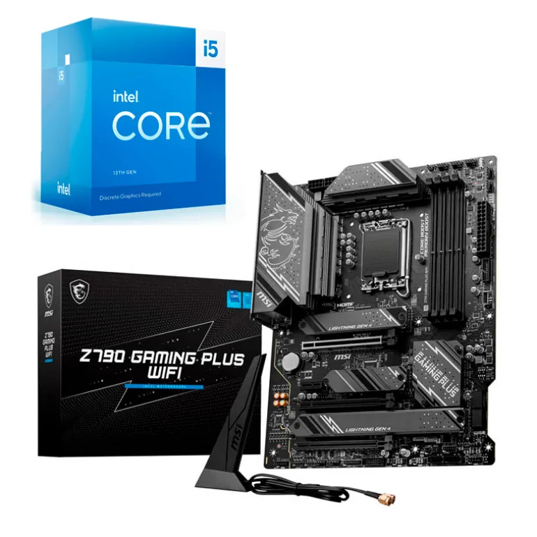 Pack Intel Core i5-13400F 4.6GHz Boxed + MSI Z790 GAMING PLUS WIFI