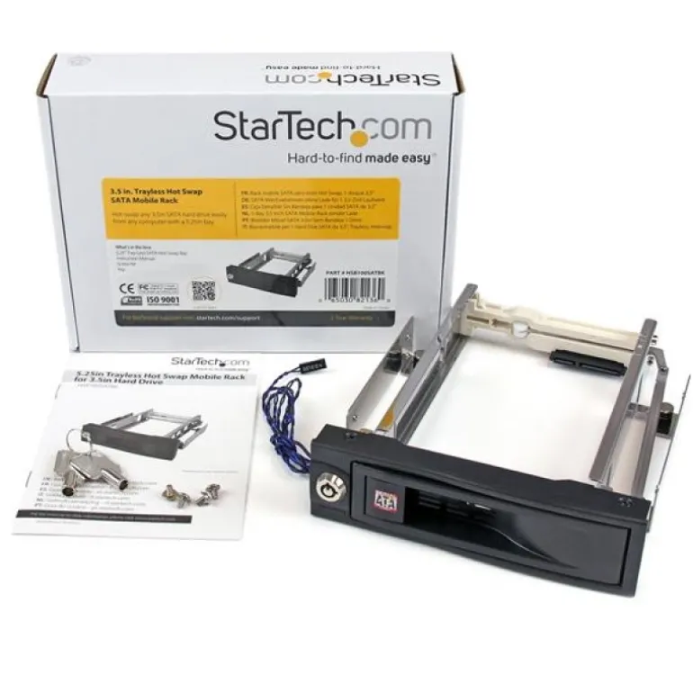 StarTech Rack Disco Duro 3,5" SATA - Adaptador Bahía