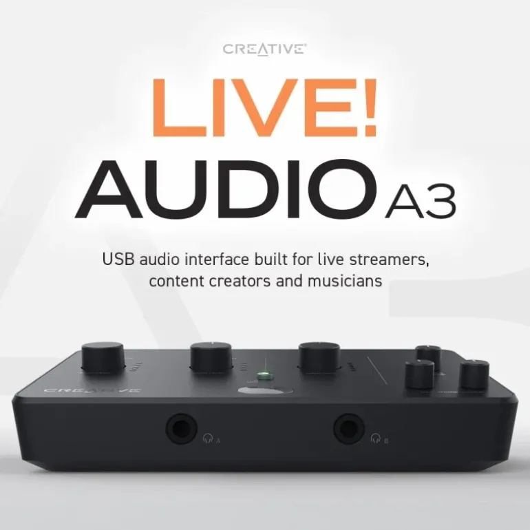 Tarjeta de Sonido Creative Sound Blaster Live A3 USB