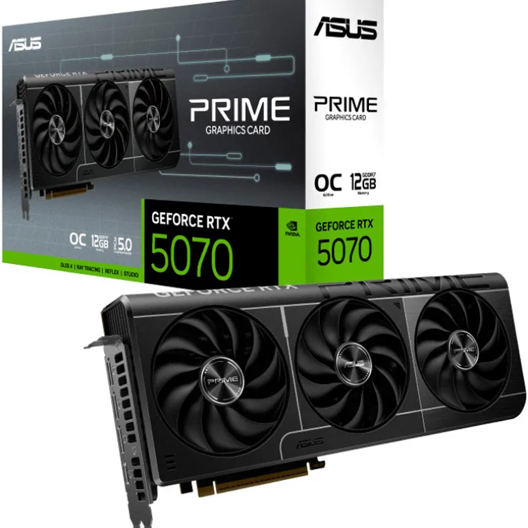 Tarjeta Gráfica Asus Prime GeForce RTX 5070 OC 12GB GDDR7 DLSS4