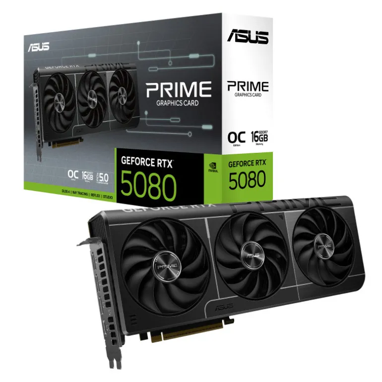 Tarjeta Gráfica Asus Prime GeForce RTX 5080 OC 16GB GDDR7 DLSS4