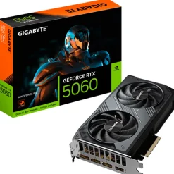 Tarjeta Gráfica Gigabyte GeForce RTX 5060 WindForce 8GB GDDR7 DLSS4