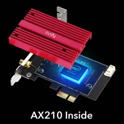 Tarjeta Red Cudy WE4000 AX5400 Wi-Fi 6 Bluetooth 5.2