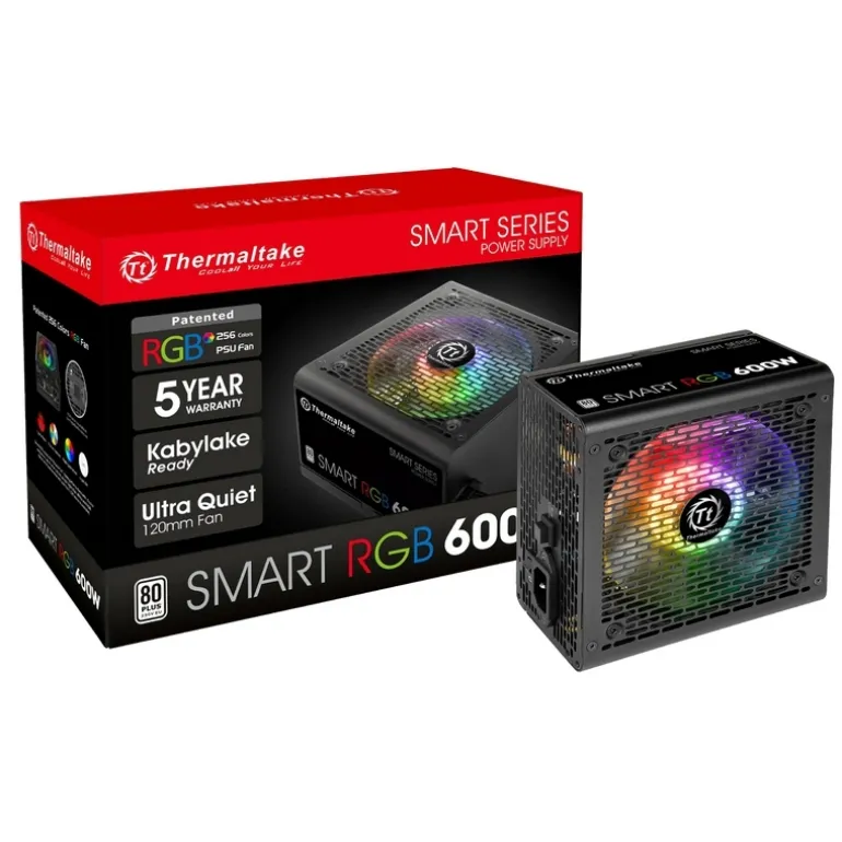 Thermaltake Smart RGB 80 Plus 600W - Fuente/PSU