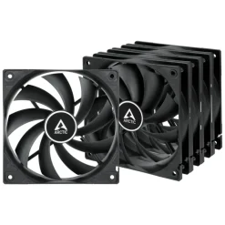 Ventilador Arctic F12 120mm Pack 5 Uds. Negro
