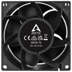 Ventilador Arctic S8038-7K 80mm Pack 4 Uds. Negro