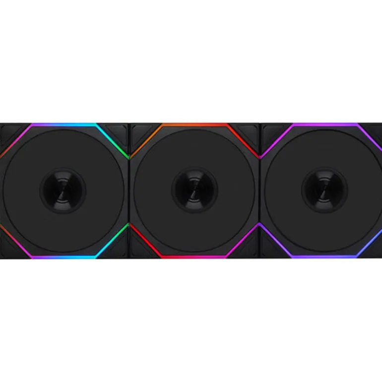 Ventilador Lian Li Uni Fan TL120 Wireless ARGB Reverse Blade 120mm Triple Pack Negro